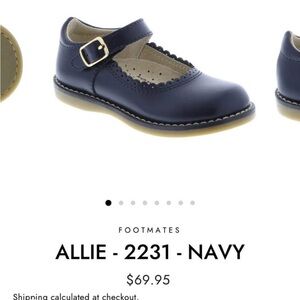 FootMates Allie Navy Buckle Shoes